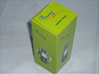 Lime color Boxes with our logo for Drives